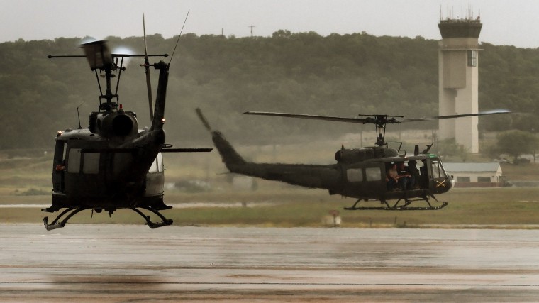 UH-1 Iroquois Huey Helicopter Retirement Airlift